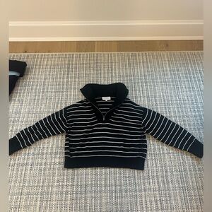 La Ligne Black and White Bastien Sweater